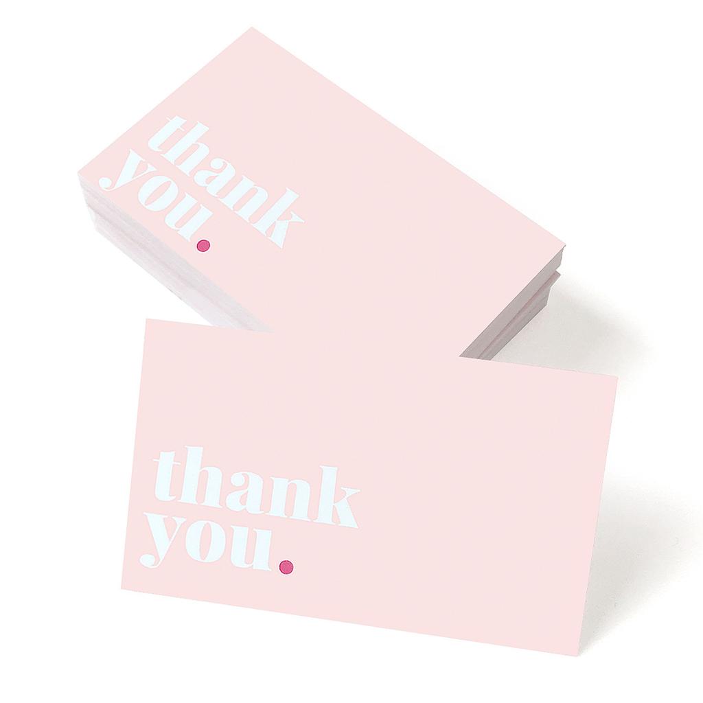 50/100pcs/pack Thank You Cards Gift Gift Holiday Greeting Cards Wedding Business Party Invitation