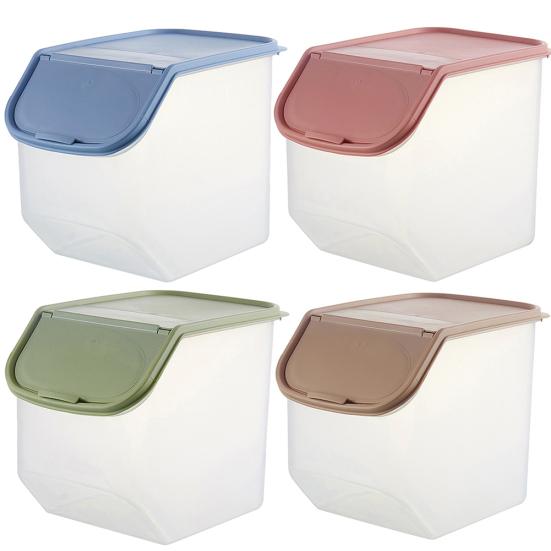 Kitchen Rice Storage Box Grain Cereal Dispenser Food Organizer Sealing Container