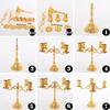 European Style Wedding Candelabra: 5-Head, 3-Head Candle Holder for Dining Table, Candlelight Dinner, Home, Hotel Decoration Ornaments.