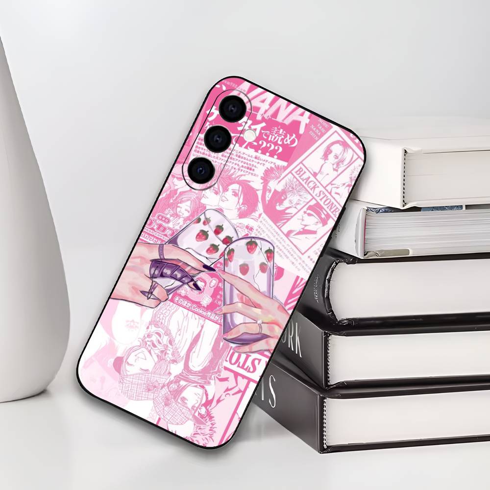 Anime N-NANA Phone Case For Samsung Galaxy A73,A72,A71,A70,A53,A52,A51,Others Soft Black Cover
