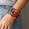 Elegantes Armband aus Holz- und Acrylperlen Elastisches Bequemes Armband Handgefertigtes Schmuckzubehör Geschenk für Sie