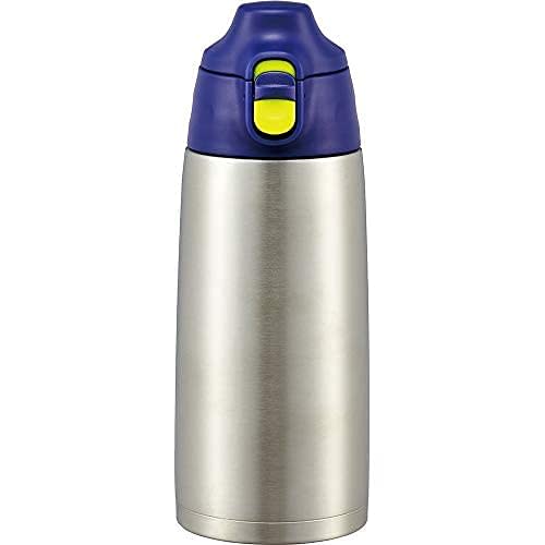 The-peacock Thermos Industrie (Der Pfau) Pfau Wasserflasche, Großes Fassungsvermögen, 800 ml, Isoliert, 2-Wege-Flasche, Ein-Klick-Verschluss, Inklusive Beutel, Pe