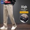 NASA NOAH Men's Waffle Knit Loose Straight Sweatpants