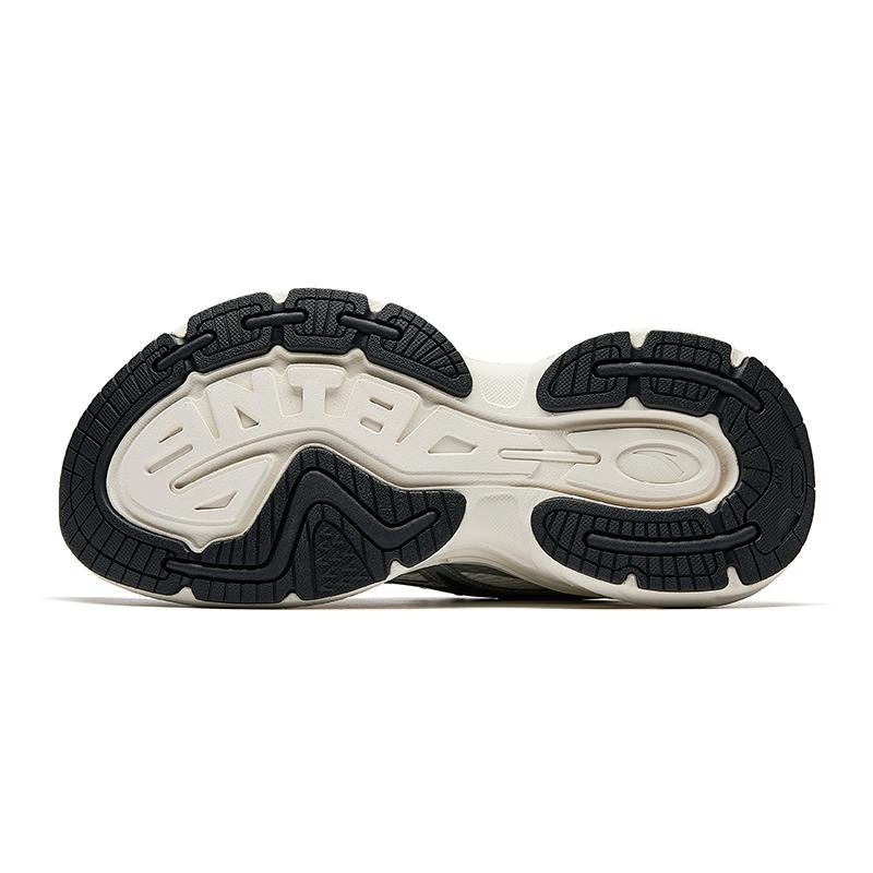New Anta Anti Slip And Wear Resistant Height Increasing Low Top Casual Shoes Men's White Silver Black 112528857-1