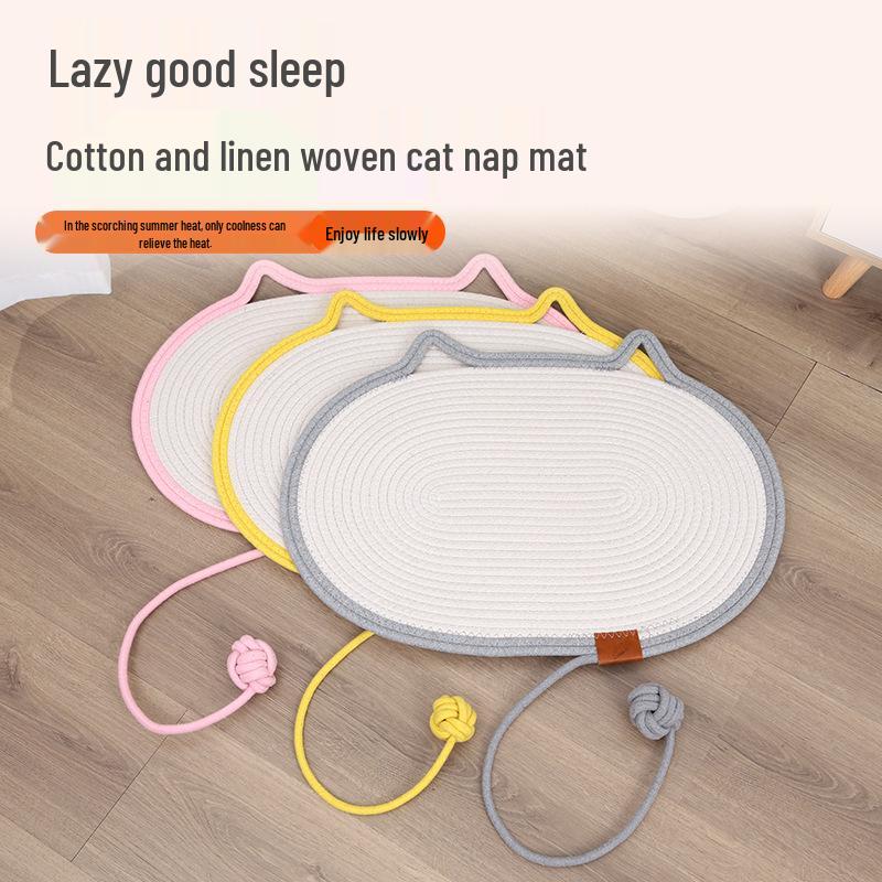 Wear-Resistant Cotton Rope Cat Scratching & Sleeping Mat
