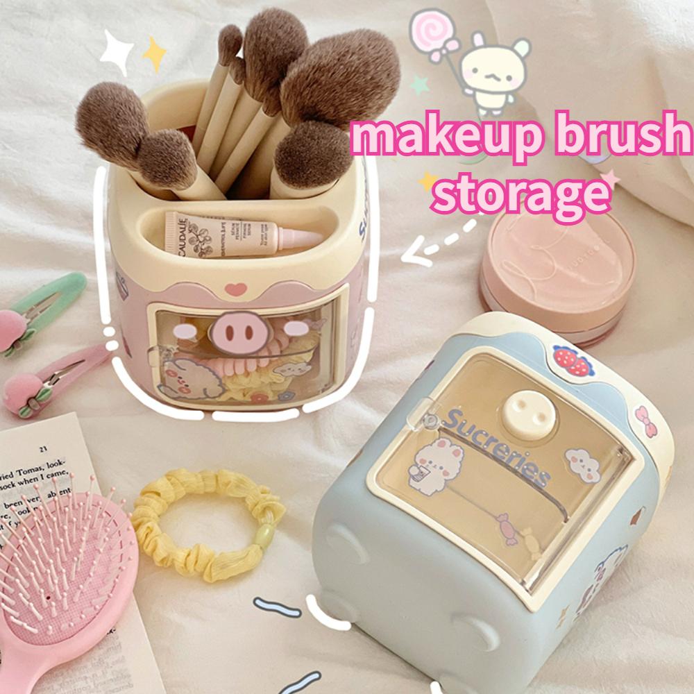 Suport stilou Ins Kawaii Organizator de birou Cutie de depozitare pentru articole de papetărie cu desene animate drăguț Cutie de depozitare pentru afișaj de birou Tub pentru creion dulce