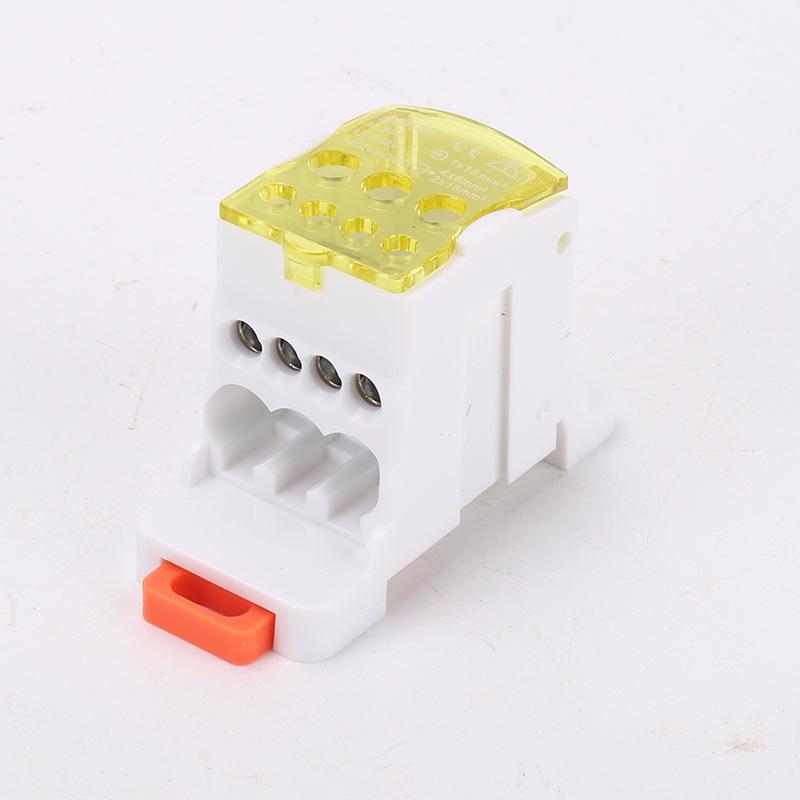 DIN Rail Mounted High Current Connector Distribution Box, Single Pole, UKK 80A-400A.
