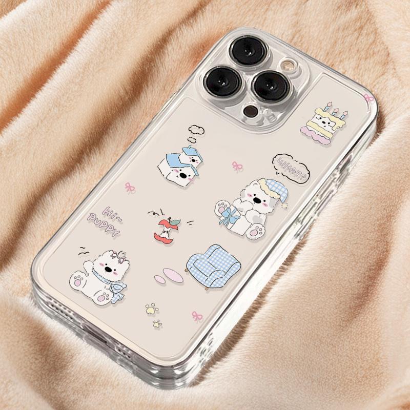 Cake West Highland Transparent Phone Case for Apple 17pro/16/15/13promax/12/11
