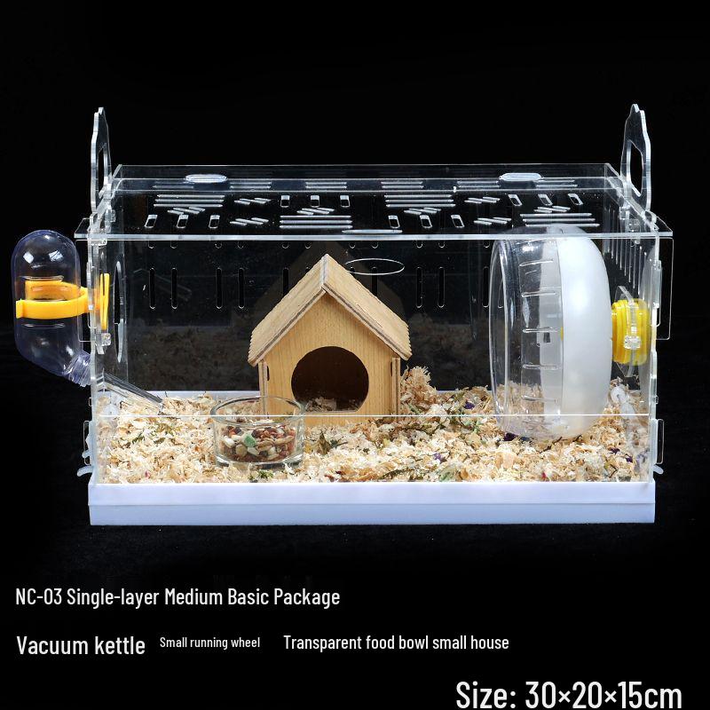 Клетка для хомяка Golden Bear Двухслойный акриловый роскошный набор «Вилла»