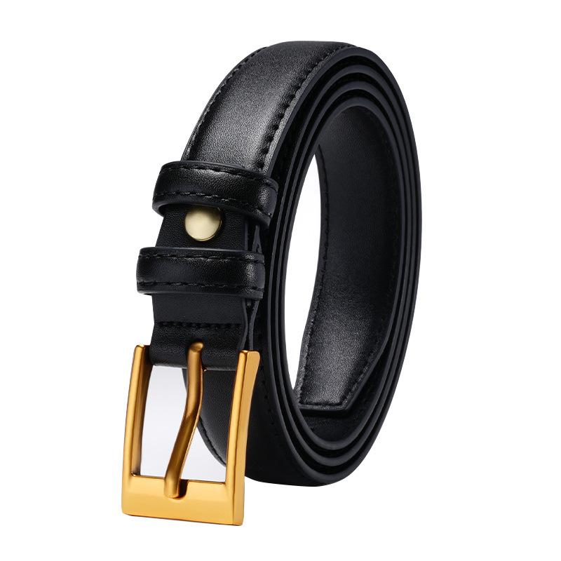 Belts for Women's Versatile Jeans Black Fashionable Korean Style Ins Style Decorative Belt New Belt