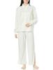 Gunze Tuche a collaboration with Terao featuring long sleeves and pants in Smoothie light for women Loungewear, Natsumi, Smooth, green,