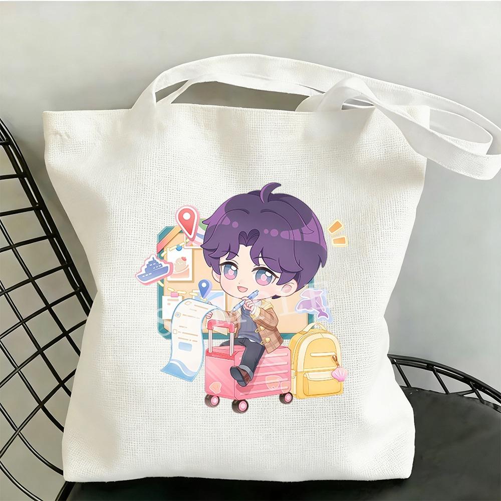 35x40CM Love and Deepspace Anime Amusement Park Canvas Bag Sylus Rafayel Zayne Xavier Cartoon Cosplay Fans Collection Gift