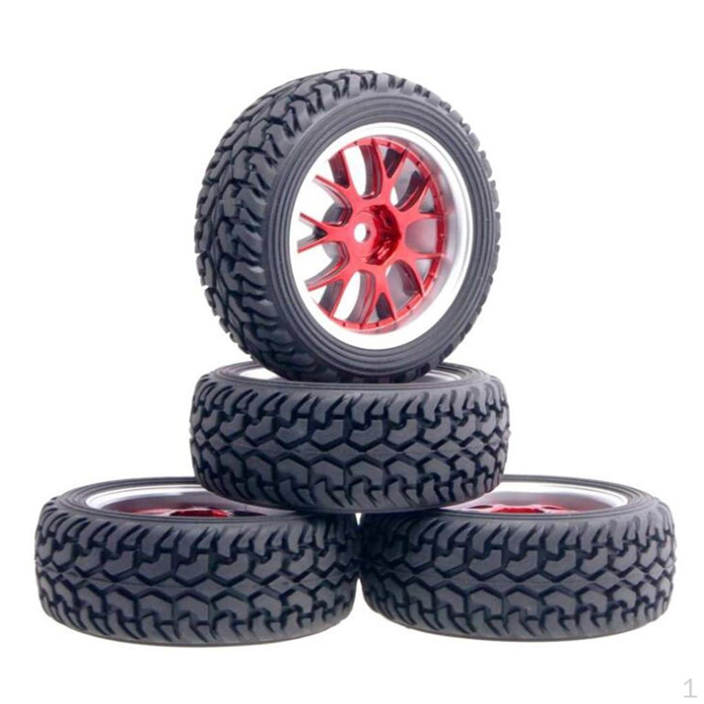 

4 Packung 75mm Rubber Tire 12mm Hex for 144001 124018 HSP Model Crawler Spare Parts B