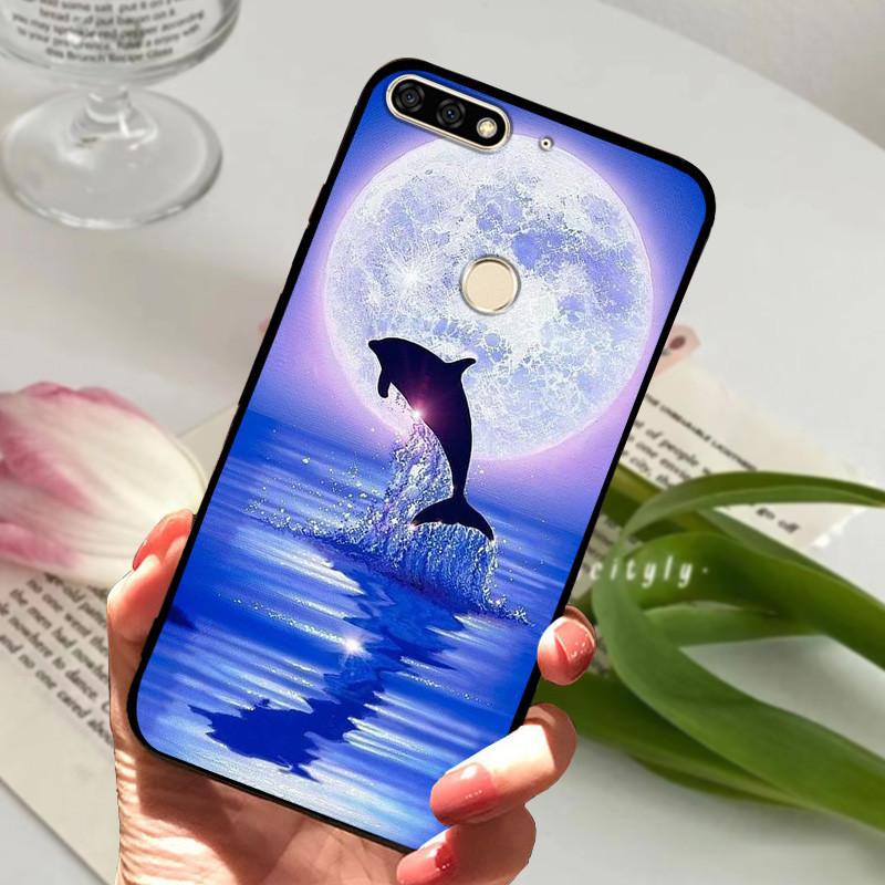 For Huawei Honor 7C Pro Case LND-L29 Silicone Shockproof Soft TPU Phone Cover For Huawei Honor 7C 5.99" Funda Honor7CPro Cartoon