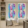 Rainbow Window Film Decorative Static Window Clings Sun Blocking Colorful Decals Removable Privacy Cover for Home Office Bathroom