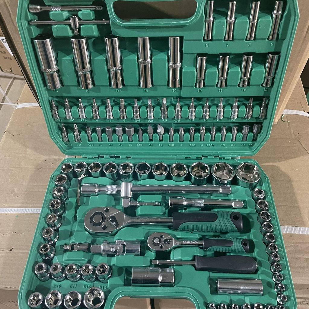 216-Piece Socket and Wrench Set for Auto Repair