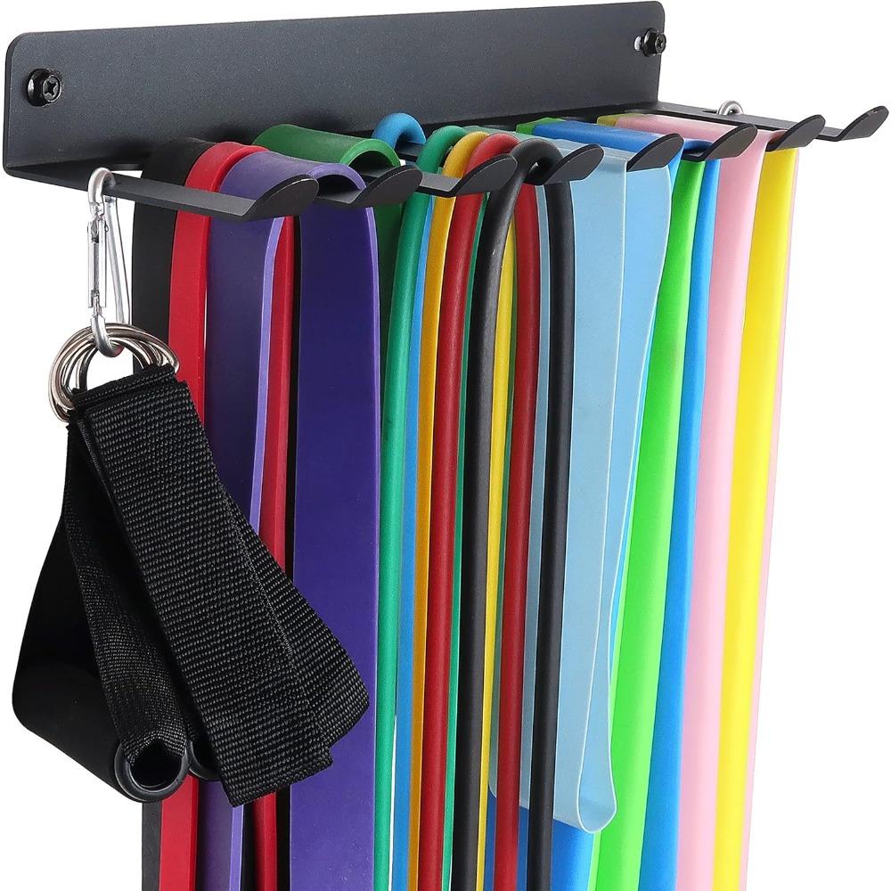 Стойка для хранения в спортзале: Настенный, сверхпрочный. Вмещает эспандеры, штанги, тяжелоатлетические пояса, скакалки и аксессуары для спортзала.