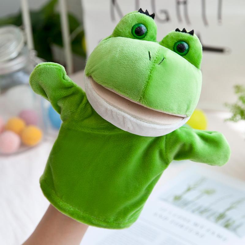 A variety of animal hand puppets parent-child toys have active mouths and fashionable styles