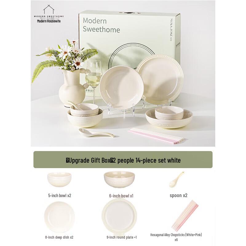 Steingut Geschirrset