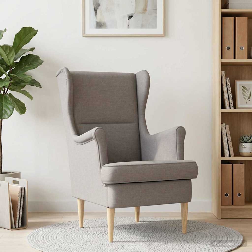 Armchair Taupe Fabric