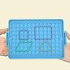 Light Weight Geometry Pegboard Portable Geoboard Math Teaching Aid For Spatial Reasoning Development Kids Age 5+