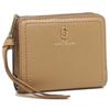Marc Jacobs Wallet M0015122 205 Mini Compact Wallet Beige Bi-fold [Used]