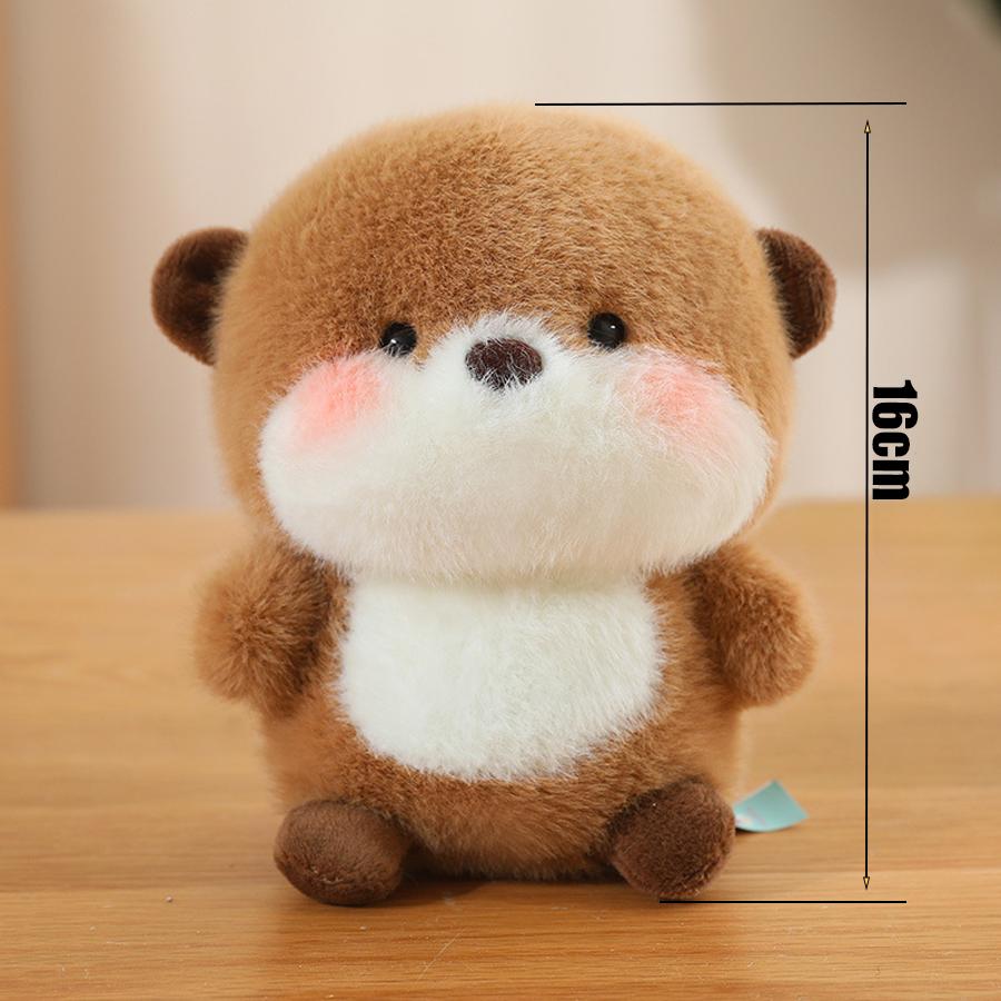 

16cm Adorable Animal Plush Toys - Multiple Styles of Cute Pigs/Squirrels/Sheep/Pandas and Other Soft and Adorable Dolls - Perfect for a Healing Gift 1pc коричневый/белый