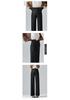 Spring 2025 Maternity Wide-Leg Pants: Adjustable Tummy Support, Casual Straight-Leg Fit Suitable as Outerwear.