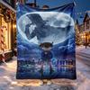 Detective Conan Pattern Blanket for Home Decoration, Bed, Sofa, Car Travel, Camping, Suitable for All Seasons, Birthday Christmas Gift
