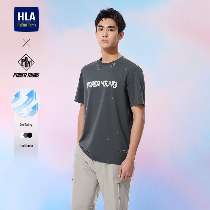 HLA POWER YOUNG Men s Breathable Print T-Shirt 3XL