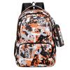 Printed Large Backpack Capacity Wear Resistant Student Schoolbag