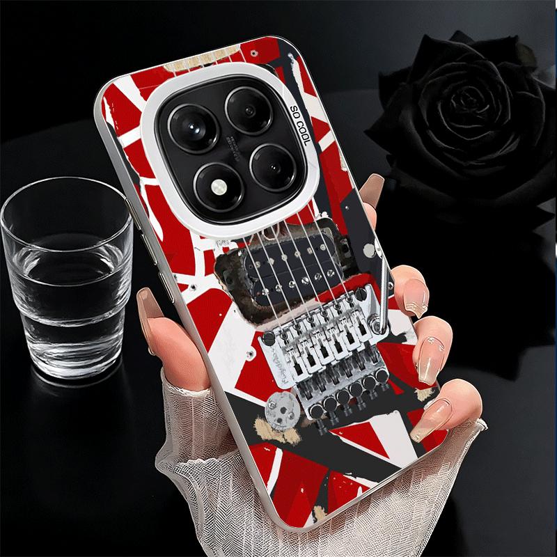 Eddie Van Halen Graphic Guitar Shockproof Phone Case for Xiaomi Redmi Note 15 14 13 12 Pro Plus 11 11S 11T 5G Cover Anti Fall Fu