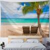 Retro Oil Painting Tapestry, Ocean View, Home Wall Hanging Fabric, Bohemian, Aesthetics, Living Room, Bedroom, Wall Decoration