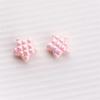 TX07 5Pcs Candy Waffle Pentagram Rhombus Love Pineapple Acrylic Charm Bead Handmade Straight Hole DIY Accessories Trend Bracelet