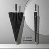 24-Rib Long Handle Large Automatic Umbrella - Double Reinforced, High-End Business and Advertising Use.