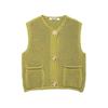 Womens Crochet Knit Vest 2026 Fall Winter Sleeveless Openwork Cardigan Streetwear Casual Outfit
