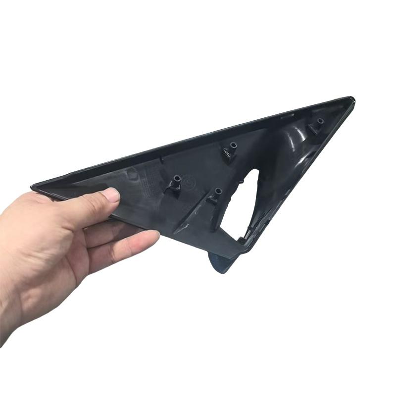 Black Front Window Triangle Trim Plate Side Mirror Garnish Cover Panel Mirror Base Holder for BMW 4 Series F33 2014-2018