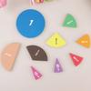 51Pcs EVA Round Shaped Fractions Instrument Montessori Math Educational Toys Math Teaching Aids Student Learning Tool