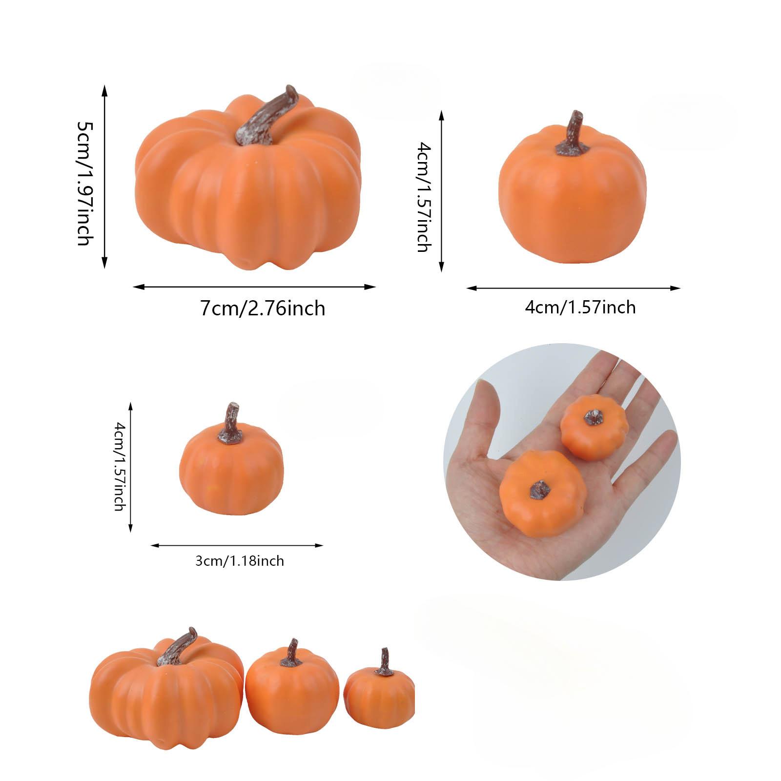 

6 шт. Хэллоуин Искусственные тыквы Домашний камин Окно Двор Украшение для Хэллоуина День благодарения Осенний урожай Украшение 6PCS