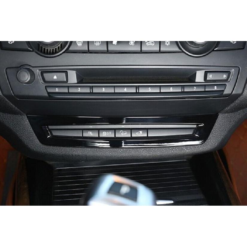 For BMW X5 X6 E70 E71 Bright Black Button Frame Console Auxiliary Switch 2008-13