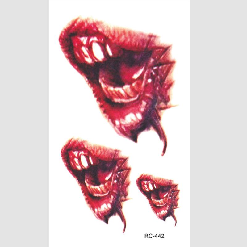 Halloween Temporary Horror Surgery Wound Scar Tattoo Stickers