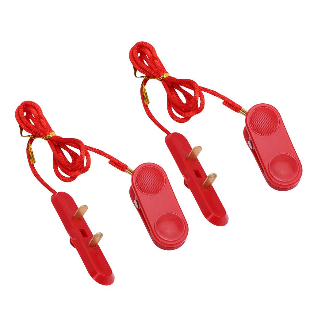 2pcs Treadmill Safety Key Universal Treadmill Emergency Stop for Running Machine Flat Oval Dual