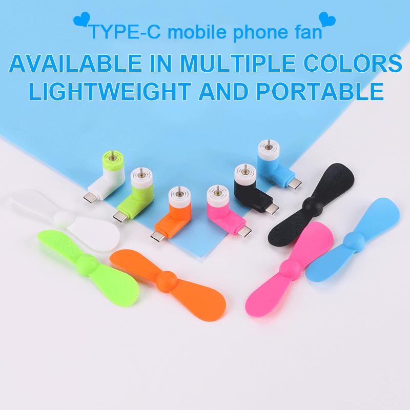 2In1 Mini Portable Mobile Phone Fan Cooler For Android For Iphone For Samsung For Huawei For Ipad
