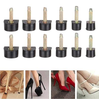 10pcs Dowel Lifts Heel Stoppers Protect Shoe Repair Stiletto Replacement Heels Tips High Heel Tips Taps High Heel Repair Pins