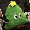 Christmas Tree Plush Pillow Cartoon Tree Shape Throw Pillow Stuffed Plushie Hugging Cushion Sofa Bedroom Living Room Decoration