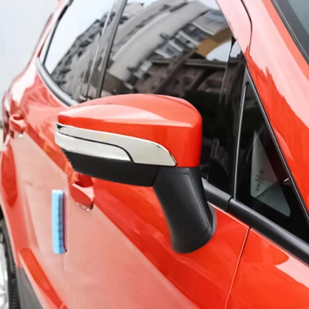 For Ford Kuga Escape Ecosport 2013-2019 Rearview Mirror Strip Trim Anti-Scratch Trim Side Mirror Sticker Cover Accessories