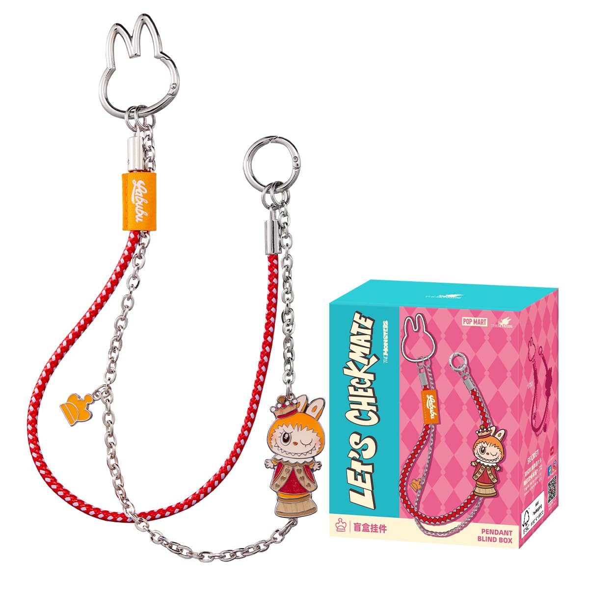 

POP MART THE MONSTERS Checkmate Series Подвеска Chain Series Pop Mart Gacha Gacha Blind Box Фигурка Пластиковая модель Премиум Игрушка ПВХ Мягкий винил Оригинал