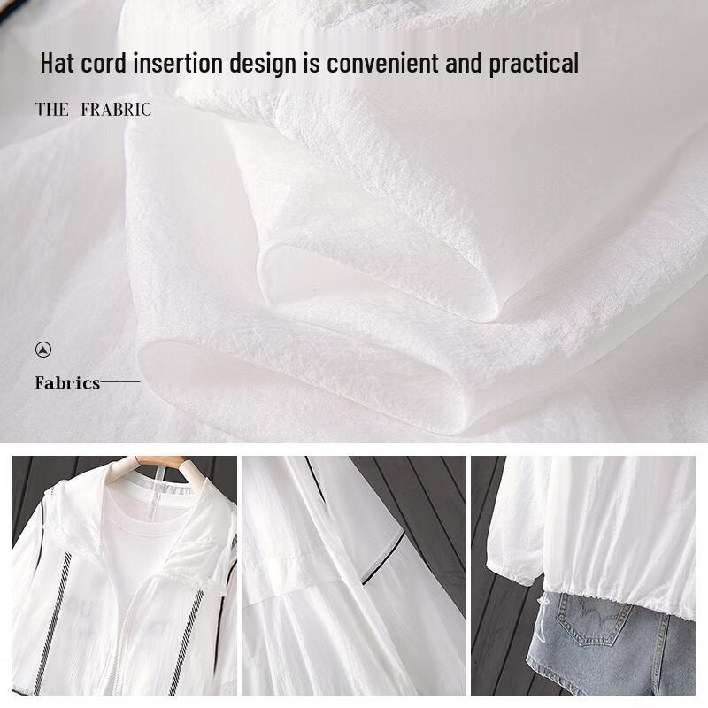 Women's Color Block Hooded Long Sleeve Lightweight Jacket