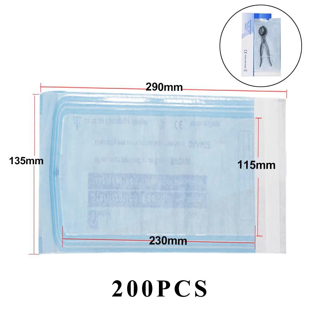 

200 шт. самозапечатывающихся стерилизационных пакетов 7 размеров одноразовые стоматологические сумки для хранения нейл-арта аксессуары для татуировок принадлежности