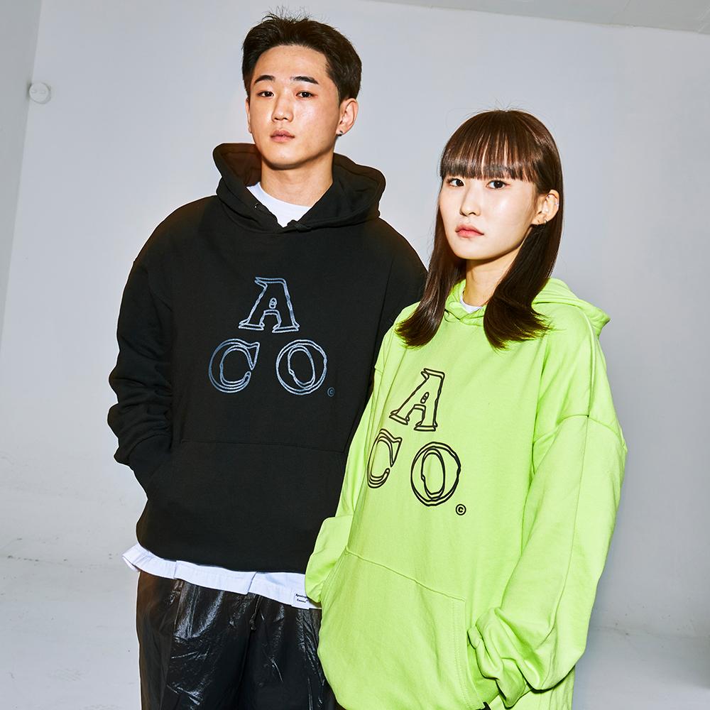 Aco Logo Hoodie (Lime/Charcoal)